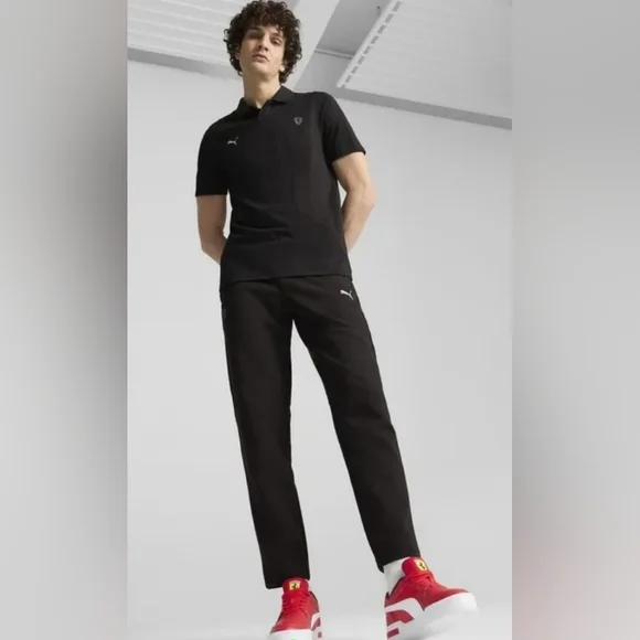 Size M - New Men's Puma F 1 Polo Ferrari - Black - Picture 5 of 13